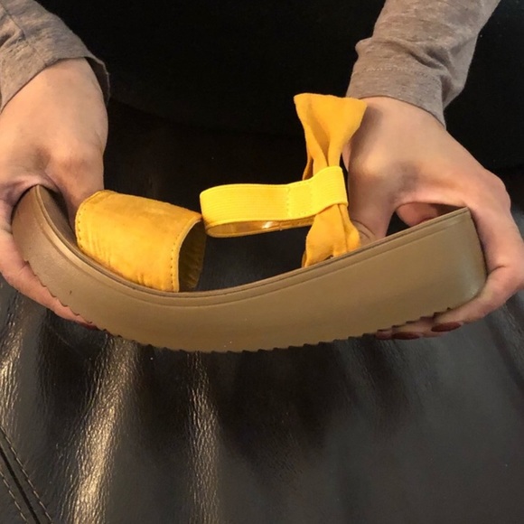 Comfort Vegan Suede Tan Sandals - Picture 6 of 6